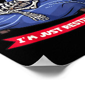 Not Sleeng Im Just Resting, My Eyes Funny Fathers Poster (Ecke)