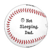 Not Sleeping Dad Baseball – Custom Funny Gift (Vorderseite Links)