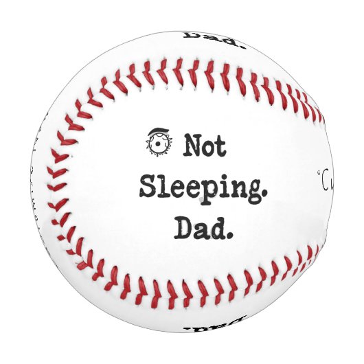 Not Sleeping Dad Baseball – Custom Funny Gift (Vorderseite Links)