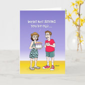 Not so young Birthday Card Karte (Gelbe Blume)