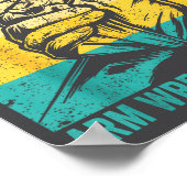 Not Swearing I'm Using My Arm Wrestling Words Arm  Poster (Ecke)