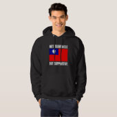 Not Taiwanese But Supportive Taiwan Flag Support Hoodie (Vorne ganz)