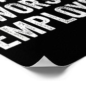 Not The Worst Employee Funny Sarcastic Saying Work Poster (Ecke)