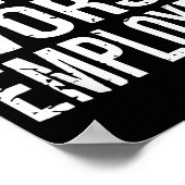 Not The Worst Employee Funny Sarcastic Work Office Poster (Ecke)