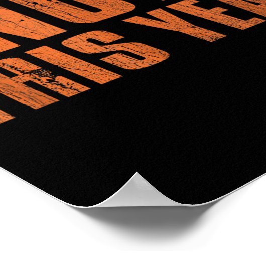 Not This Year Funny New Year Resolution  Poster (Ecke)