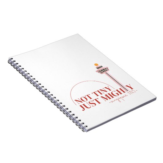 Not Tiny Just Mighty Celebration  Notizblock (Rechte Seite)