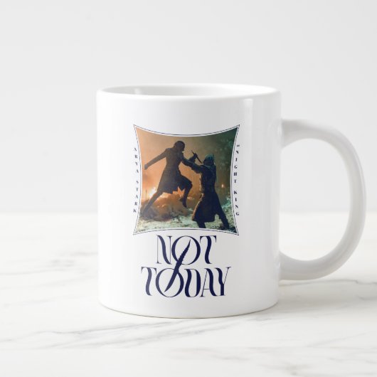 "Not Today" Arya Stark Vs. Der Nachtkönig Jumbo-Tasse (Rechts)