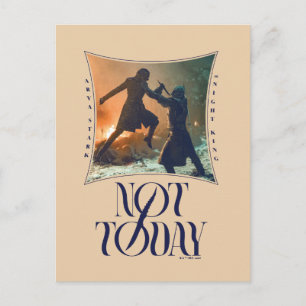 "Not Today" Arya Stark Vs. Der Nachtkönig Postkarte