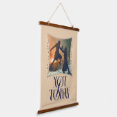 "Not Today" Arya Stark Vs. Der Nachtkönig Wandteppich Mit Holzrahmen (Gewinkelt)