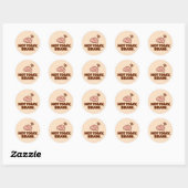 NOT TODAY, BRAIN. Motivational Round Sticker (Blatt)