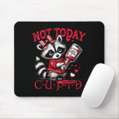Not Today Cud Funny Raccoon Valentines Day Cute Ki Mousepad (Mit Mouse)