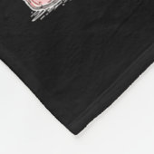 Not Today Cupid, Sarcastic Raccoon Valentines Fleecedecke (Ecke)