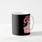 Not Today Cupid, Sarcastic Raccoon Valentines  Kaffeetasse (VorderseiteRechts)