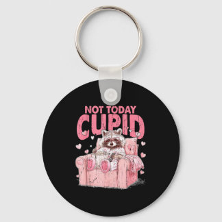 Not Today Cupid, Sarcastic Raccoon Valentines  Schlüsselanhänger