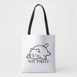 Not Today Cute Lazy Cat Mood Tasche