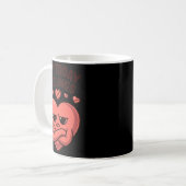 Not Today Feelings Cute Moody Heart Anti Valentine Kaffeetasse (Vorderseite Links)