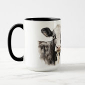 Not today heifer black and white cow tasse (Links)