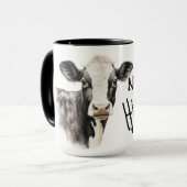 Not today heifer black and white cow tasse (Vorderseite Links)