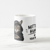 Not Today, Human – Funny Grumpy Cat Kaffeetasse (Mittel)