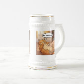 Not Today Human Grumpy Cat Mug | Lazy Cat Funny Bierglas (VorderseiteRechts)