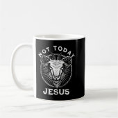 Not Today Jesus Funny Satanic Atheist Black Goth M Kaffeetasse (Links)