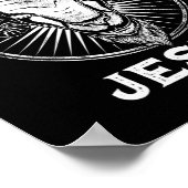 Not Today Jesus Funny Satanic Atheist Black Goth M Poster (Ecke)