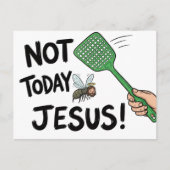 Not Today Jesus Postkarte (Vorderseite)
