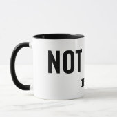 NOT TODAY - People Funny Typography Tasse (Links)