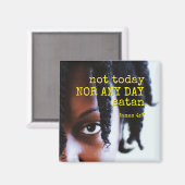 NOT TODAY SATAN | Christian Magnet (Vorderseite/Rückseite)