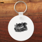 Not Today Squirrel Schlüsselanhänger (Vorderseite)