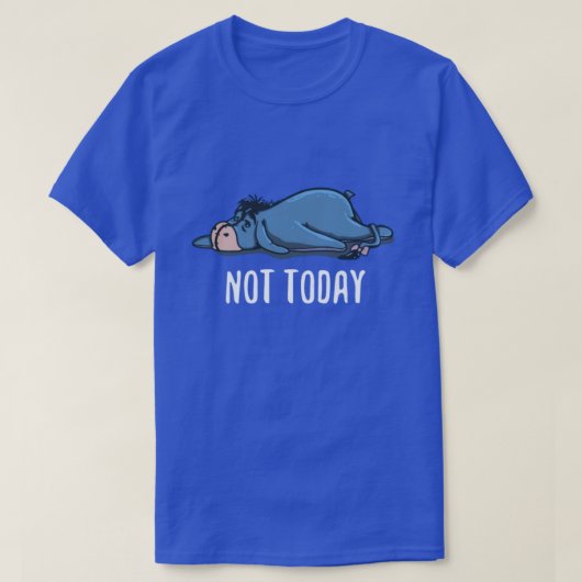 Not Today Tired Donkey Cartoon Design T-Shirt (Design vorne)