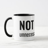 NOT TODAY - Unnecessary Meetings Funny Typography Tasse (Links)