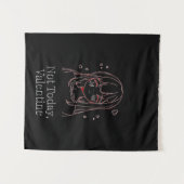 Not Today, Valentine  Wandteppich (Vorderseite (Horizontal))