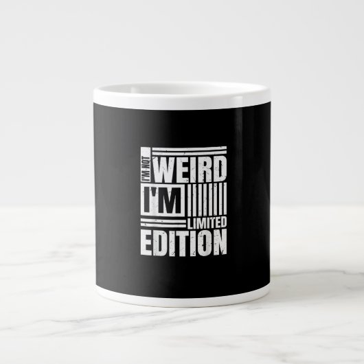 Not Weird Just More Creative Anime Lover Playful S Jumbo-Tasse (Vorderseite)