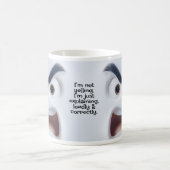 Not Yelling, Add Name Message Expressive Face Kaffeetasse (Mittel)