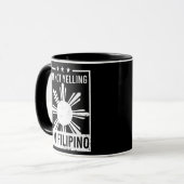 Not Yelling I'm Filipino Design Philippine Tasse (Vorderseite Links)