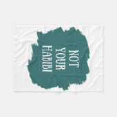 Not Your Habibi Fleecedecke (Vorderseite (Horizontal))