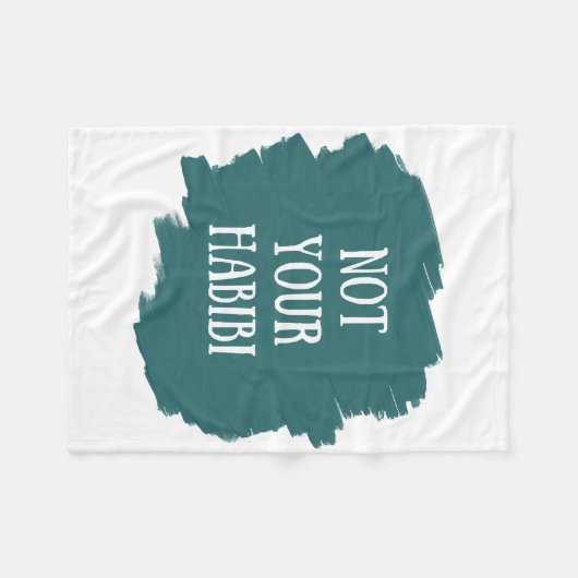 Not Your Habibi Fleecedecke (Vorderseite (Horizontal))