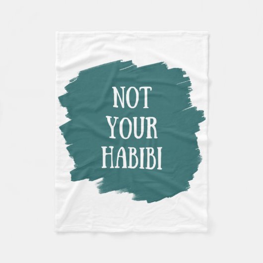 Not Your Habibi Fleecedecke (Vorderseite)