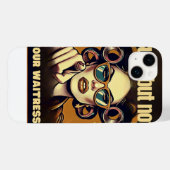 Not Your Waitress – Retro Empowerment Art Case-Mate iPhone Hülle (Rückseite (Horizontal))