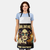 Not Your Waitress – Retro Empowerment Art Schürze (Getragen)