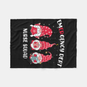 Notabteilung Er Christmas Gnomes Nurs Fleecedecke (Vorderseite (Horizontal))