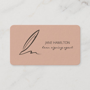 Notar-Agent für Berufliche Darlehen Visitenkarte