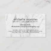 Notar - Agent für Darlehensunterzeichnungen Modern Visitenkarte (Rückseite)