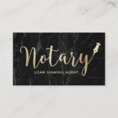 Notar - Agent für Darlehensunterzeichnungen Modern Visitenkarte (Vorderseite)