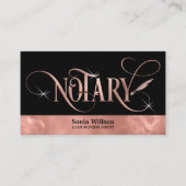 Notar-Agent für Hypothekenversicherungen Visitenkarte (Vorderseite)