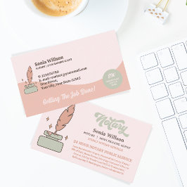 Notar-Agent für mobile Geräte Visitenkarte