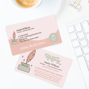 Notar-Agent für mobile Geräte Visitenkarte