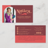 Notar-Agent für Notar-Foto Visitenkarte (Vorne/Hinten)
