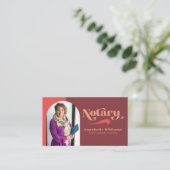 Notar-Agent für Notar-Foto Visitenkarte (Stehend Vorderseite)